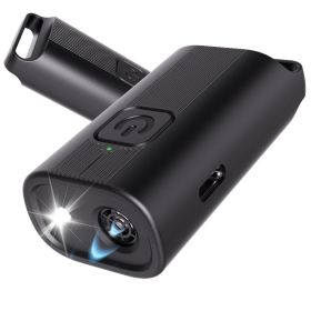 Dog Bark Deterrent Device, Portable Mini Dog Repeller, USB Rechargeable, Anti-barking Training Device With Flashing Light, Small And Exquisite (Option: Black)