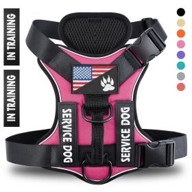 Reflective Breathable Solid Color Polyester Dog Strap (Option: Pieces of red-XS)